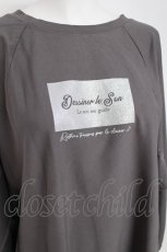 画像3: axes femme / アソートロゴドルマンTシャツ F チャコール Y-26-07-16-037-AX-TS-SZ-ZY (3)