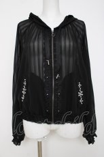 画像1: axes femme / シアーストライプブルゾン M 黒 Y-26-07-16-043-AX-TO-SZ-ZY (1)