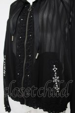 画像3: axes femme / シアーストライプブルゾン M 黒 Y-26-07-16-043-AX-TO-SZ-ZY (3)