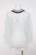 画像2: MILK / フロスティ ケープ  サックス×ドット Y-26-07-16-050-ML-TO-SZ-ZY (2)