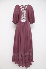 画像2: axes femme POETIQUE / バックレースアップワンピース M パープル Y-26-07-16-057-AX-OP-SZ-ZY (2)