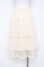 画像2: axes femme / ミドル丈チュールパニエ M 生成り Y-26-07-16-082-AX-SK-SZ-ZY (2)