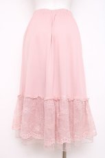 画像2: axes femme / 繊細レースミディ丈ペチスカート M ピンク Y-26-07-16-084-AX-SK-SZ-ZY (2)