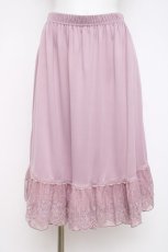 画像1: axes femme / レース重ねペチスカート M ピンク Y-26-07-16-090-AX-SK-SZ-ZY (1)