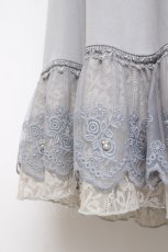 画像3: axes femme / レース重ねペチスカート M グレー Y-26-07-16-091-AX-SK-SZ-ZY (3)