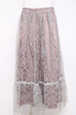 画像1: axes femme / レーススカート 3L グレー Y-26-07-16-092-AX-SK-SZ-ZY (1)