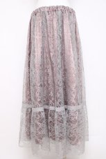 画像2: axes femme / レーススカート 3L グレー Y-26-07-16-092-AX-SK-SZ-ZY (2)