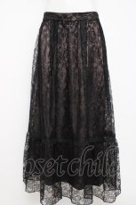 画像1: axes femme / レーススカート 3L 黒 Y-26-07-16-093-AX-SK-SZ-ZY (1)