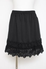 画像1: axes femme / バラレースミニペチスカート M 黒 Y-26-07-16-094-AX-SK-SZ-ZY (1)