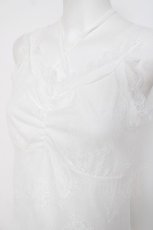画像3: axes femme / 3WAY総レースタンクトップ F 白 Y-26-07-16-010-AX-TO-SZ-ZY (3)