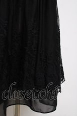 画像3: axes femme / 繊細刺繍レースペチスカート F 黒 Y-26-07-16-102-AX-SK-SZ-ZY (3)