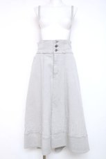 画像1: axes femme / サス付イレヘムデニムスカート  グレー Y-26-07-16-105-AX-SK-SZ-ZY (1)