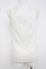 画像2: axes femme / ビジュー×レース使いタンク F 生成り Y-26-07-16-011-AX-TO-SZ-ZY (2)