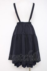 画像2: axes femme POETIQUE / ハーネスデザインサス付スカート  紺 Y-26-07-16-110-AX-SK-SZ-ZY (2)