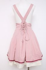 画像3: Amavel / 桜吹雪刺繍入りミドル丈ジャンパースカート  ピンク Y-26-07-16-113-CA-OP-SZ-ZY (3)