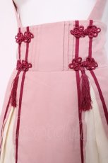 画像4: Amavel / 桜吹雪刺繍入りミドル丈ジャンパースカート  ピンク Y-26-07-16-113-CA-OP-SZ-ZY (4)