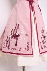 画像5: Amavel / 桜吹雪刺繍入りミドル丈ジャンパースカート  ピンク Y-26-07-16-113-CA-OP-SZ-ZY (5)