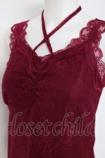 画像3: axes femme / 3WAY総レースタンクトップ F ワイン Y-26-07-16-013-AX-TO-SZ-ZY (3)