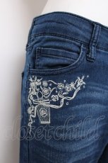 画像3: axes femme / 香水×バラ刺繍デニムパギンス L インディゴ Y-26-07-16-126-AX-PA-SZ-ZY (3)