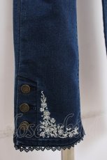 画像4: axes femme / 香水×バラ刺繍デニムパギンス L インディゴ Y-26-07-16-126-AX-PA-SZ-ZY (4)