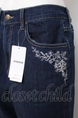 画像3: axes femme / 花×小鳥刺繍ストレートデニム L インディゴ Y-26-07-16-130-AX-PA-SZ-ZY (3)