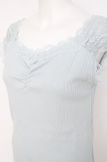 画像3: axes femme / 吸水速乾肩レースリブタンク F ミント Y-26-07-16-017-AX-TO-SZ-ZY (3)