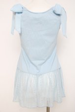 画像2: axes femme / 肩リボンロングインナー F サックス Y-26-07-16-018-AX-TO-SZ-ZY (2)