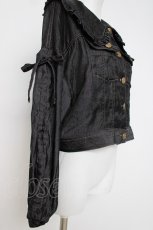 画像3: axes femme POETIQUE / ビッグ襟ショートブルゾン  黒 Y-26-07-16-002-AX-JA-SZ-ZY (3)