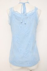 画像2: axes femme / 3WAY総レースタンクトップ F サックス Y-26-07-16-020-AX-TO-SZ-ZY (2)