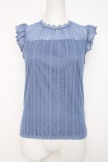 画像1: axes femme / 総レースデザインタンク F ブルー Y-26-07-16-021-AX-TO-SZ-ZY (1)