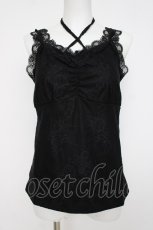 画像1: axes femme / 3WAY総レースタンクトップ F 黒 Y-26-07-16-024-AX-TO-SZ-ZY (1)