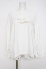 画像1: axes femme / アソートロゴドルマンTシャツ F 生成り Y-26-07-16-027-AX-TS-SZ-ZY (1)