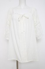 画像1: axes femme / 袖レース2WAYブラウス M 生成り Y-26-07-16-029-AX-BL-SZ-ZY (1)