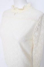 画像3: axes femme POETIQUE / ビジューデザイン総レースプルオーバー M 生成り Y-26-07-16-031-AX-TO-SZ-ZY (3)