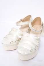 画像1: axes femme POETIQUE / レースアップパンプス L 生成り Y-26-07-17-036-AX-SH-SZ-ZY (1)