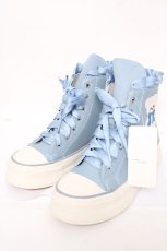 画像1: axes femme kawaii / ベア刺繍スニーカー L サックス Y-26-07-17-062-AX-SH-SZ-ZY (1)