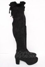 画像4: axes femme POETIQUE / ストレッチニーハイブーツ L 黒 Y-26-07-17-064-AX-SH-SZ-ZY (4)