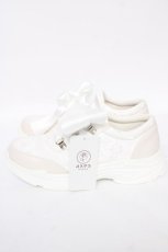 画像2: axes femme POETIQUE / サテンリボンスニーカー L 白 Y-26-07-17-015-AX-SH-SZ-ZY (2)
