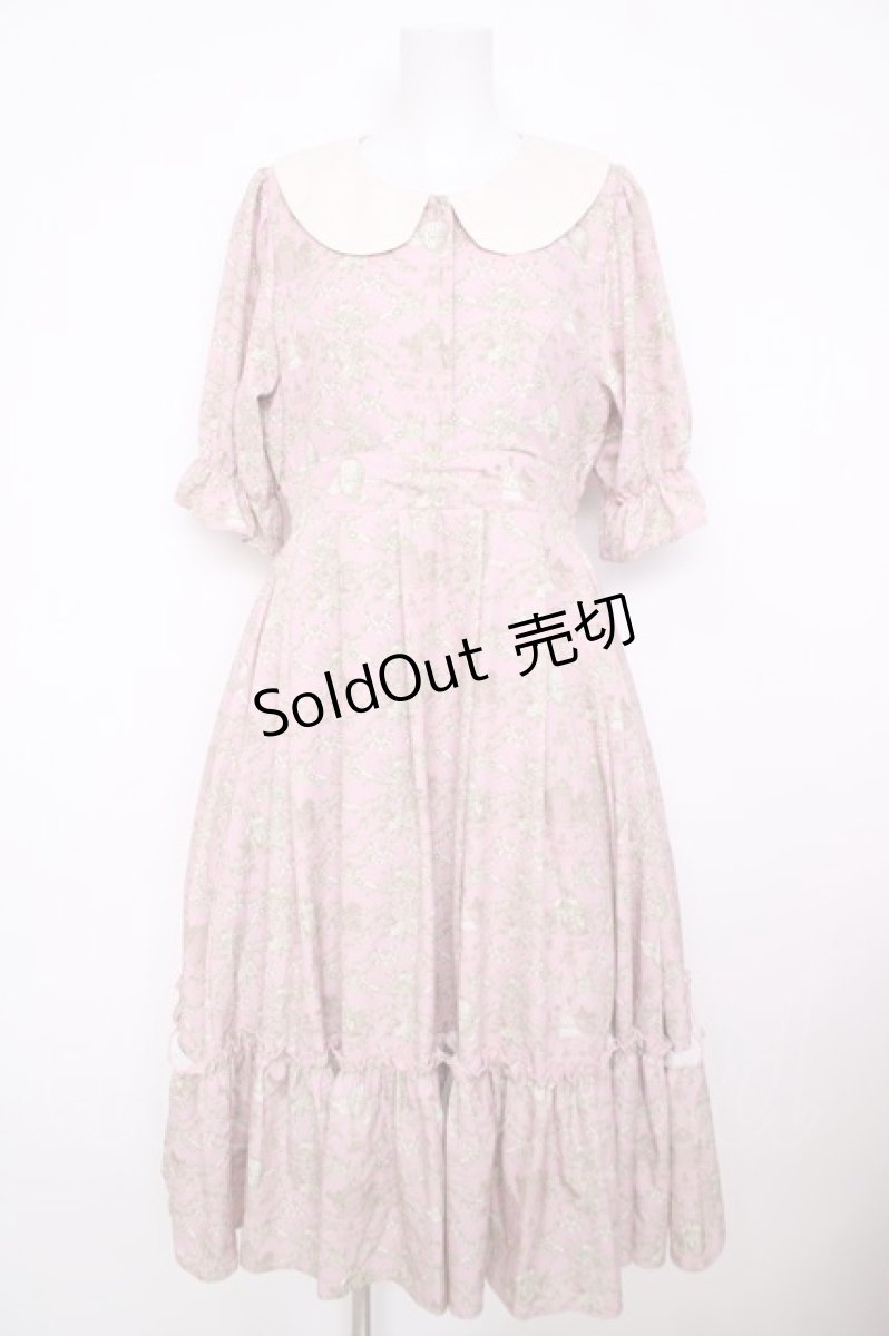 画像1: m petit by misako / NINA’Sコラボトワルドジュイワンピース M 中桃 Y-26-07-18-061-LO-OP-SZ-ZY (1)