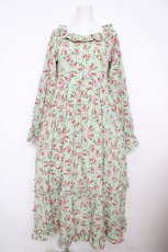 画像1: FLC / 星野桜子コラボ2way柄ワンピース  グリーン Y-26-07-18-062-LO-OP-SZ-ZY (1)