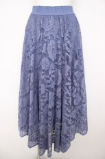 画像1: axes femme / レースサーキュラースカート F ブルー Y-26-07-18-091-AX-SK-SZ-ZY (1)