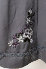 画像3: axes femme / 花刺繍入り切替フレアスカート M グレー Y-26-07-18-095-AX-SK-SZ-ZY (3)