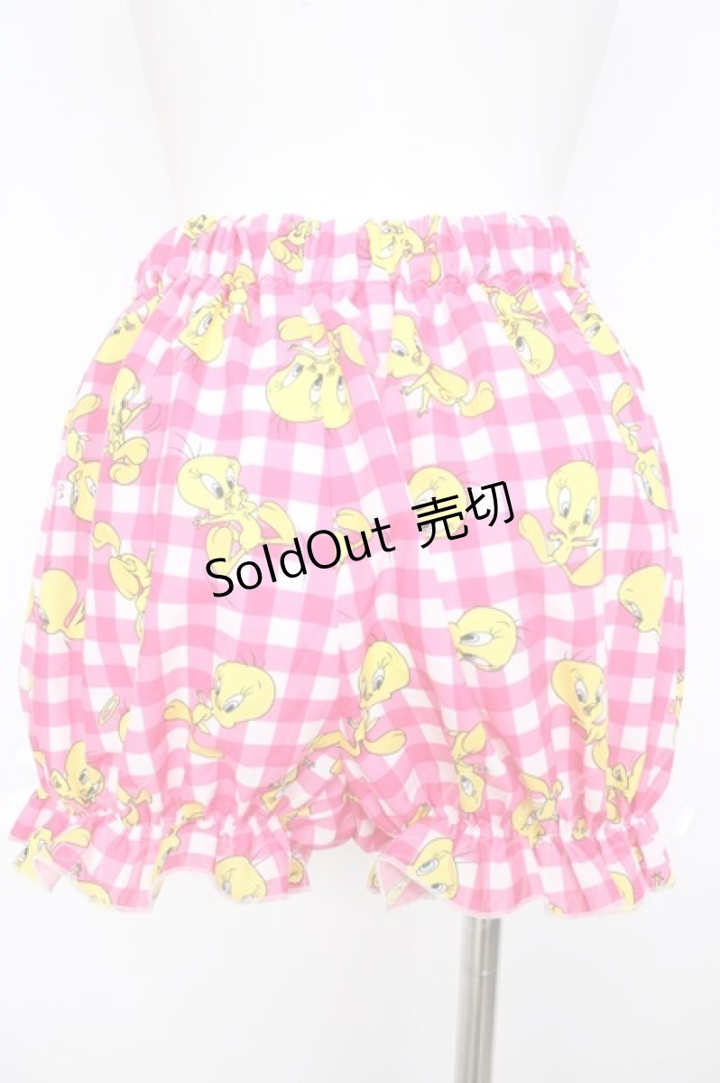 画像2: Nile Perch / Tweety コラボレーション かぼちゃパンツ  ピンク Y-26-07-18-104-LO-PA-SZ-ZY (2)