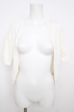 画像1: axes femme / ショートカーデ  生成り Y-26-07-18-025-AX-TO-SZ-ZY (1)