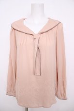 画像1: axes femme / パイピングブラウス M キナリ Y-26-07-18-003-AX-BL-SZ-ZY (1)