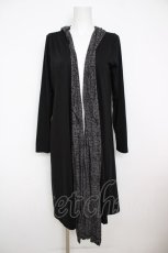 画像1: GHOST of HARLEM / レイヤード風カーディガン F 黒×グレー Y-26-07-18-041-PU-TO-SZ-ZY (1)