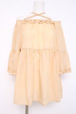 画像1: axes femme / コットン風ポンチョチュニック F イエロー Y-26-07-20-001-AX-TO-SZ-ZY (1)