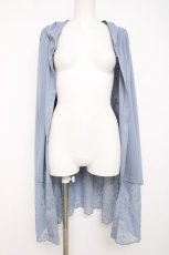 画像1: axes femme / フード付UVカットロングカーディガン F ブルー Y-26-07-20-004-AX-TO-SZ-ZY (1)
