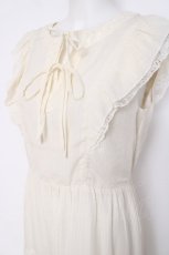 画像3: axes femme / ドットドビーシアーワンピース M 生成り Y-26-07-20-037-AX-OP-SZ-ZY (3)