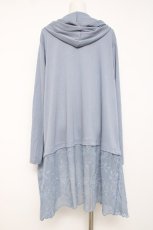 画像2: axes femme / フード付UVカットロングカーディガン F ブルー Y-26-07-20-004-AX-TO-SZ-ZY (2)